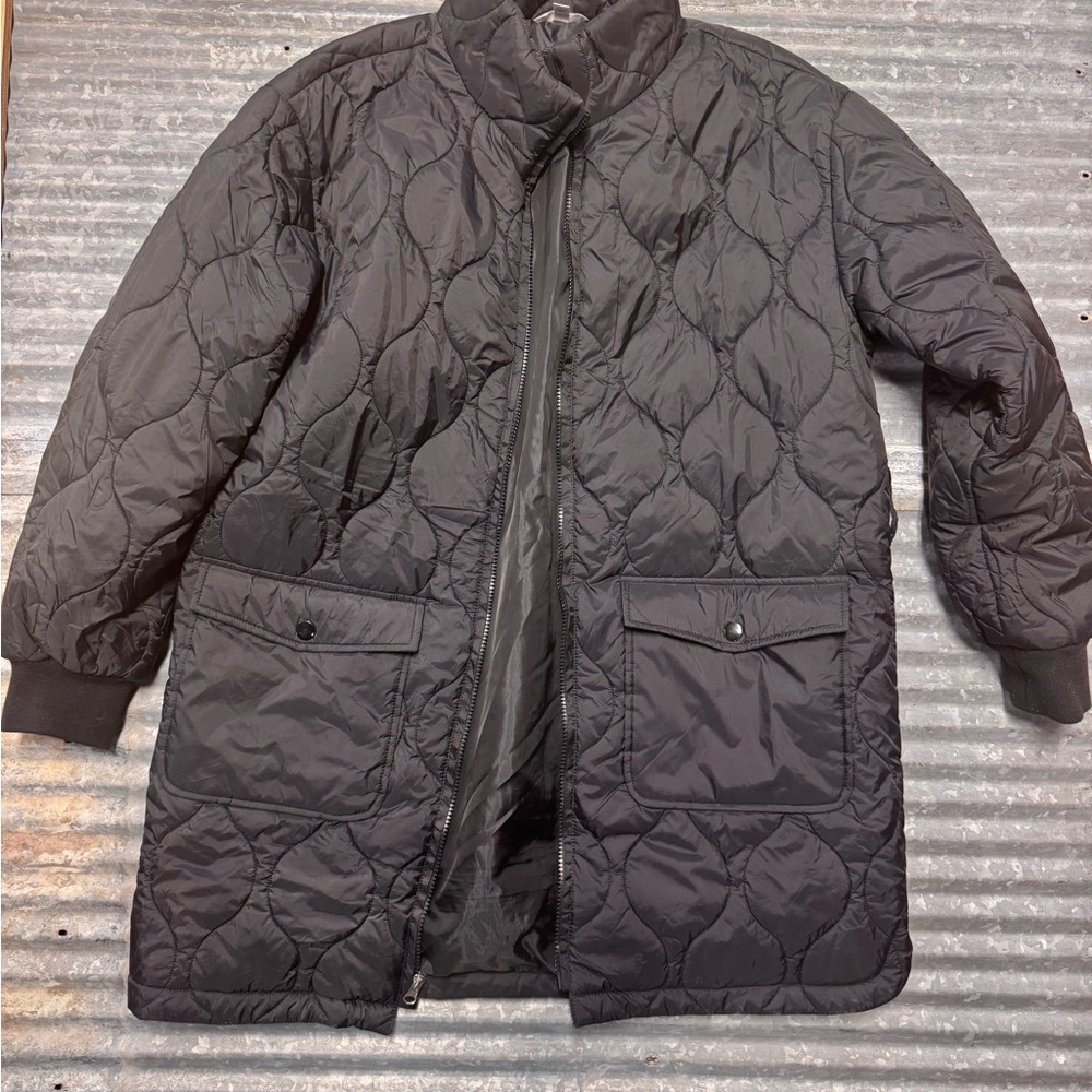 Men's Black Quilted Jacket